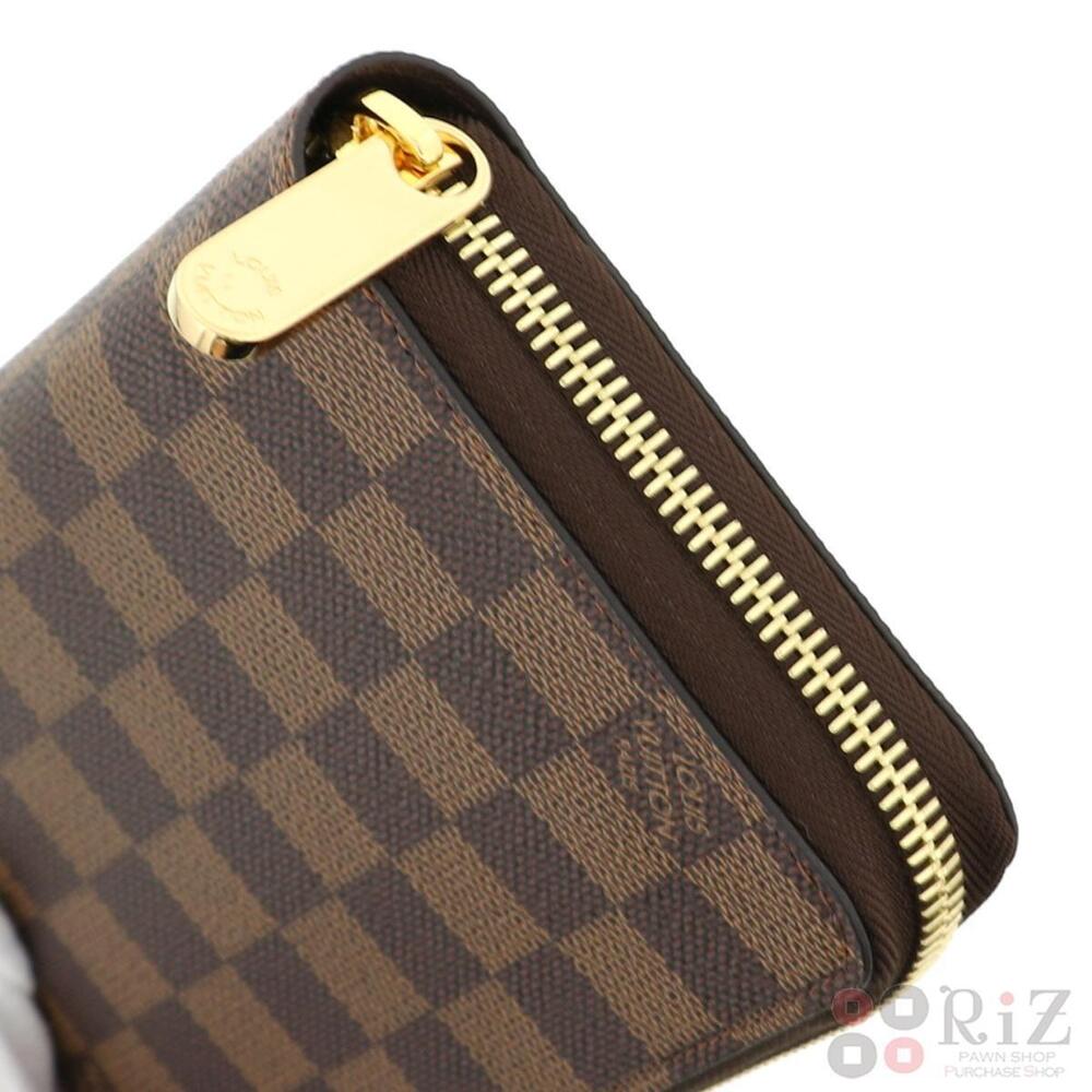 LOUIS VUITTON Zippy Wallet Long coin wallet purse Damier Ebene Brown - Picture 3 of 6